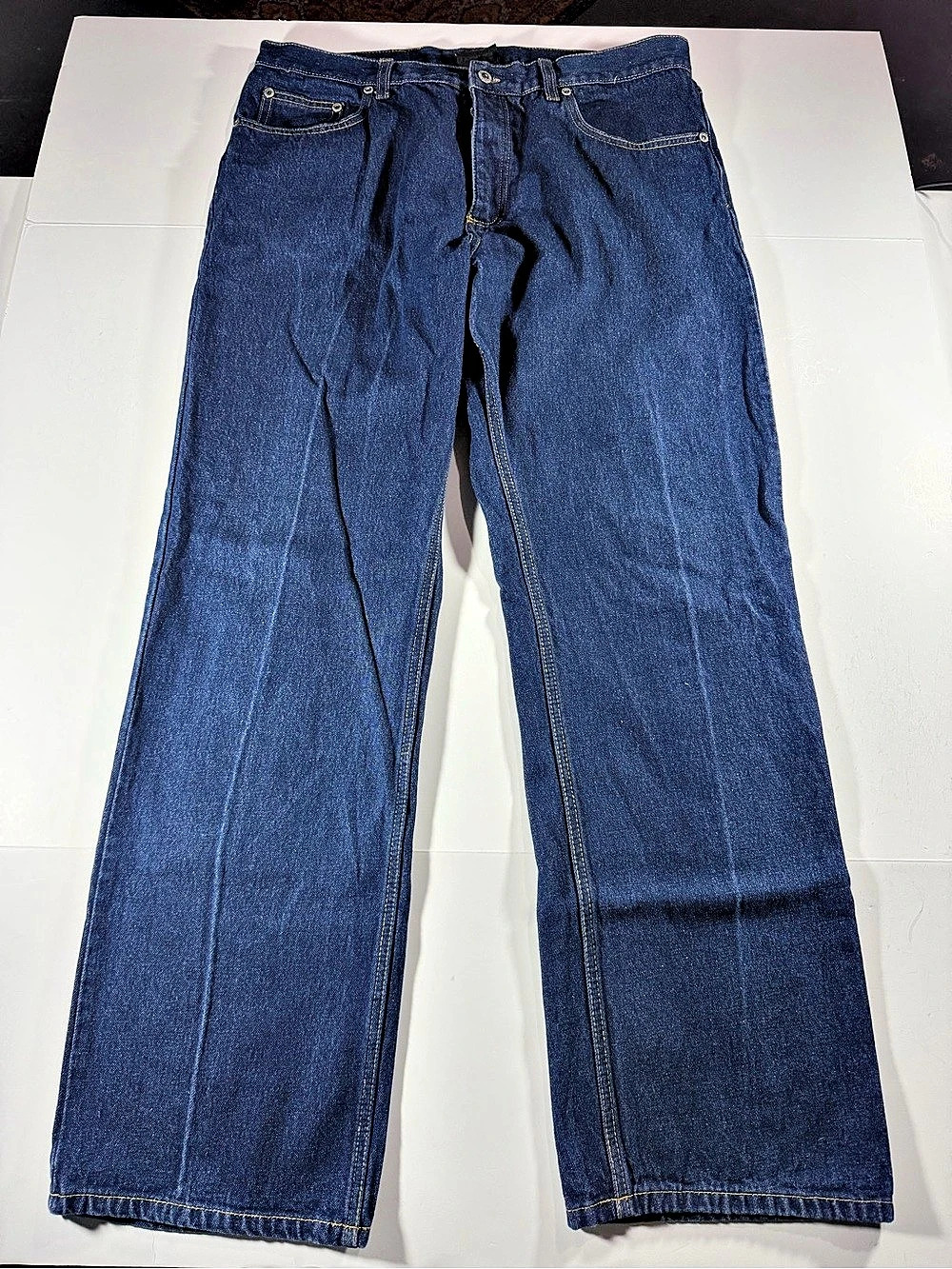 90’s Kikwear Baggy Straight Leg Jeans Waist 38x31 Blue